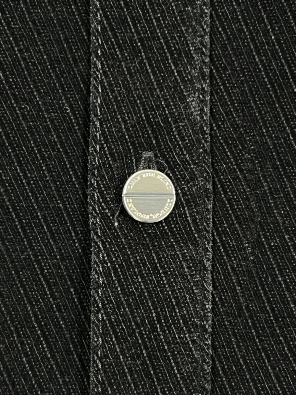 Only The Blind Corduroy Pocket Shirt In Black