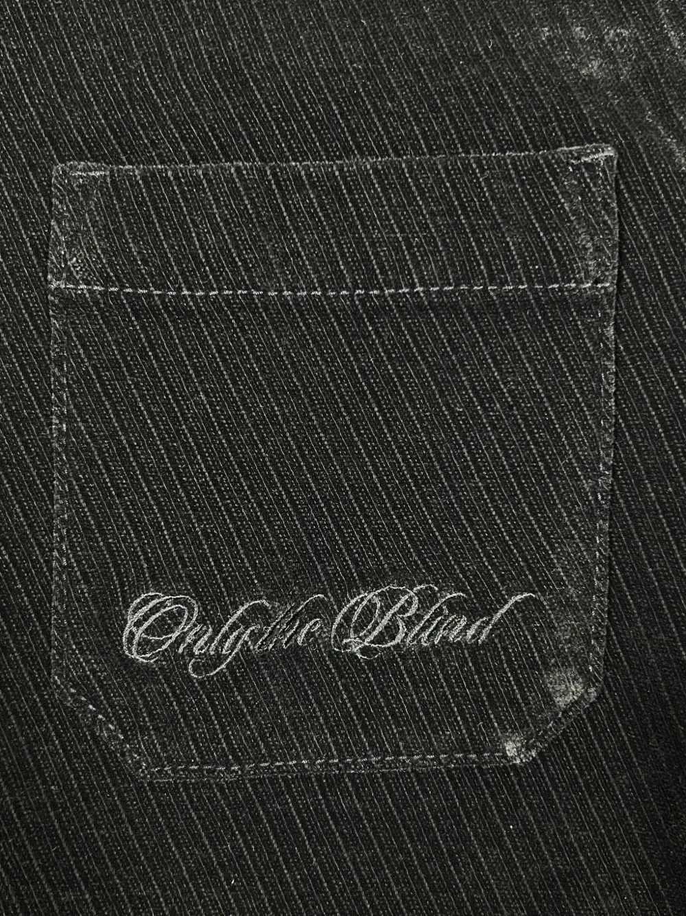 Only The Blind Corduroy Pocket Shirt In Black