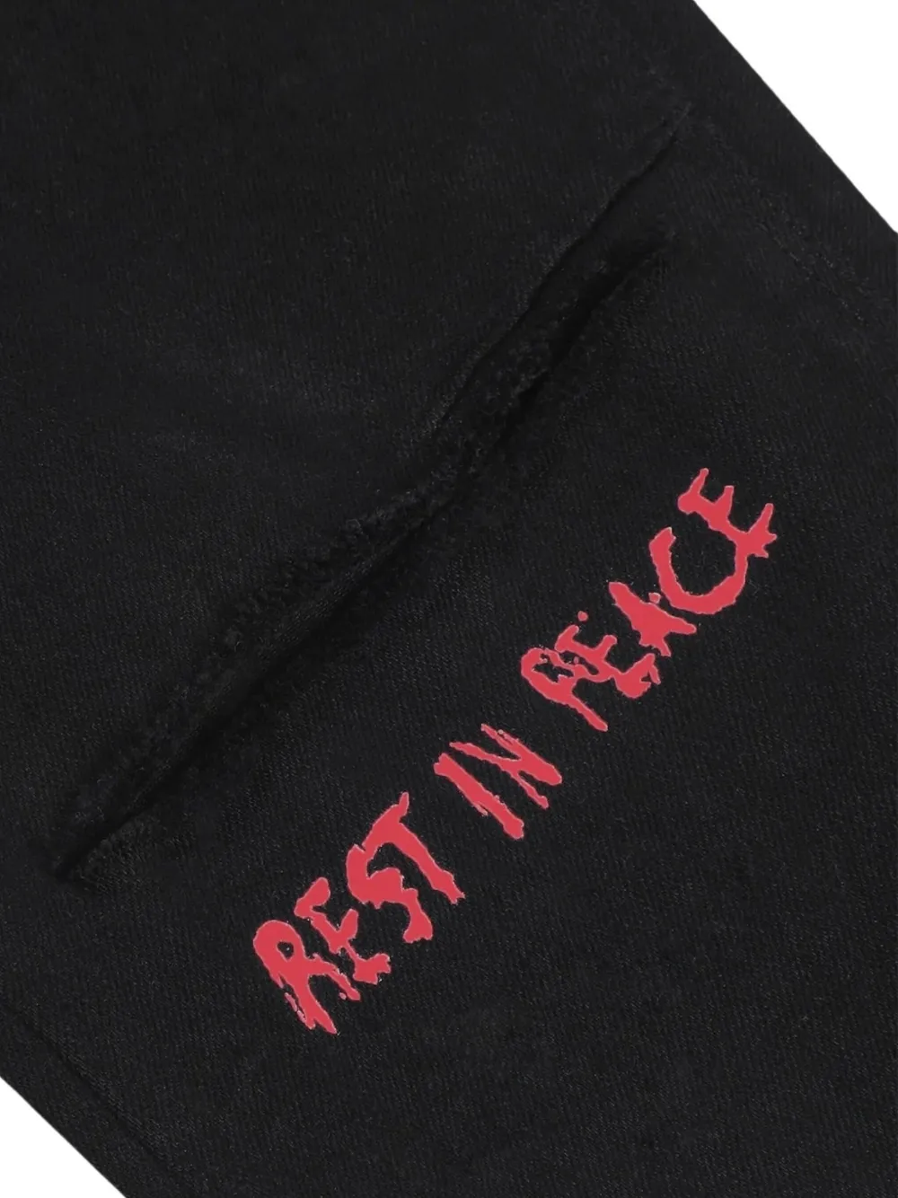 RTA Skinny jeans met print Zwart