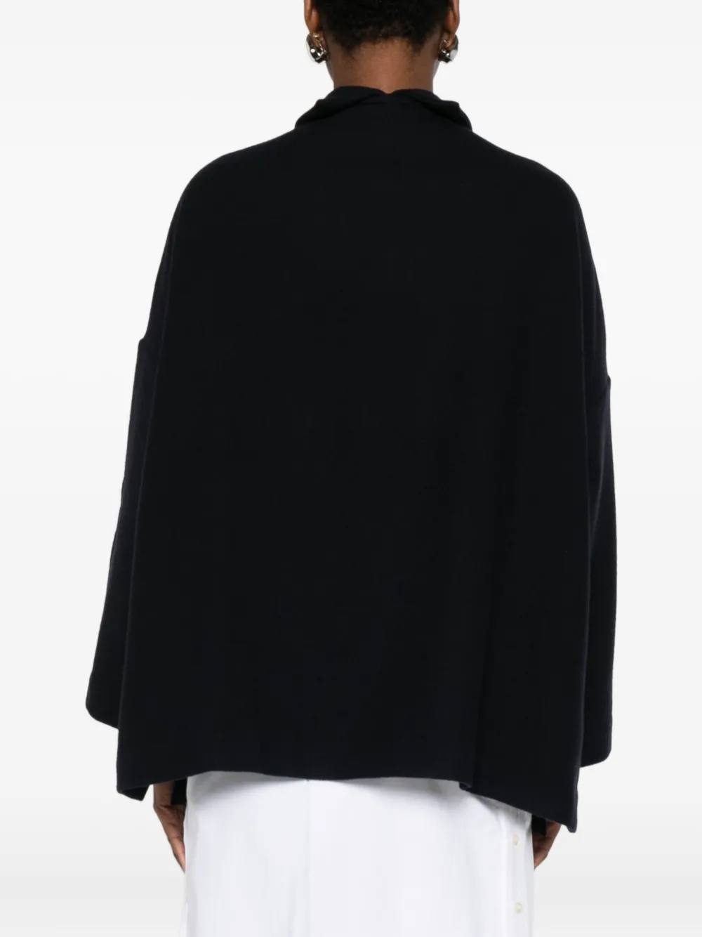 Daniela Gregis Wool Oversized Jacket In Black
