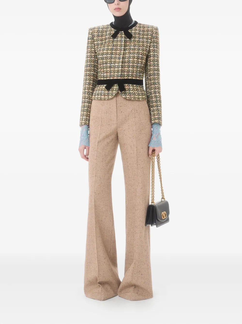 Valentino Long-sleeved Casual Jacket In Green