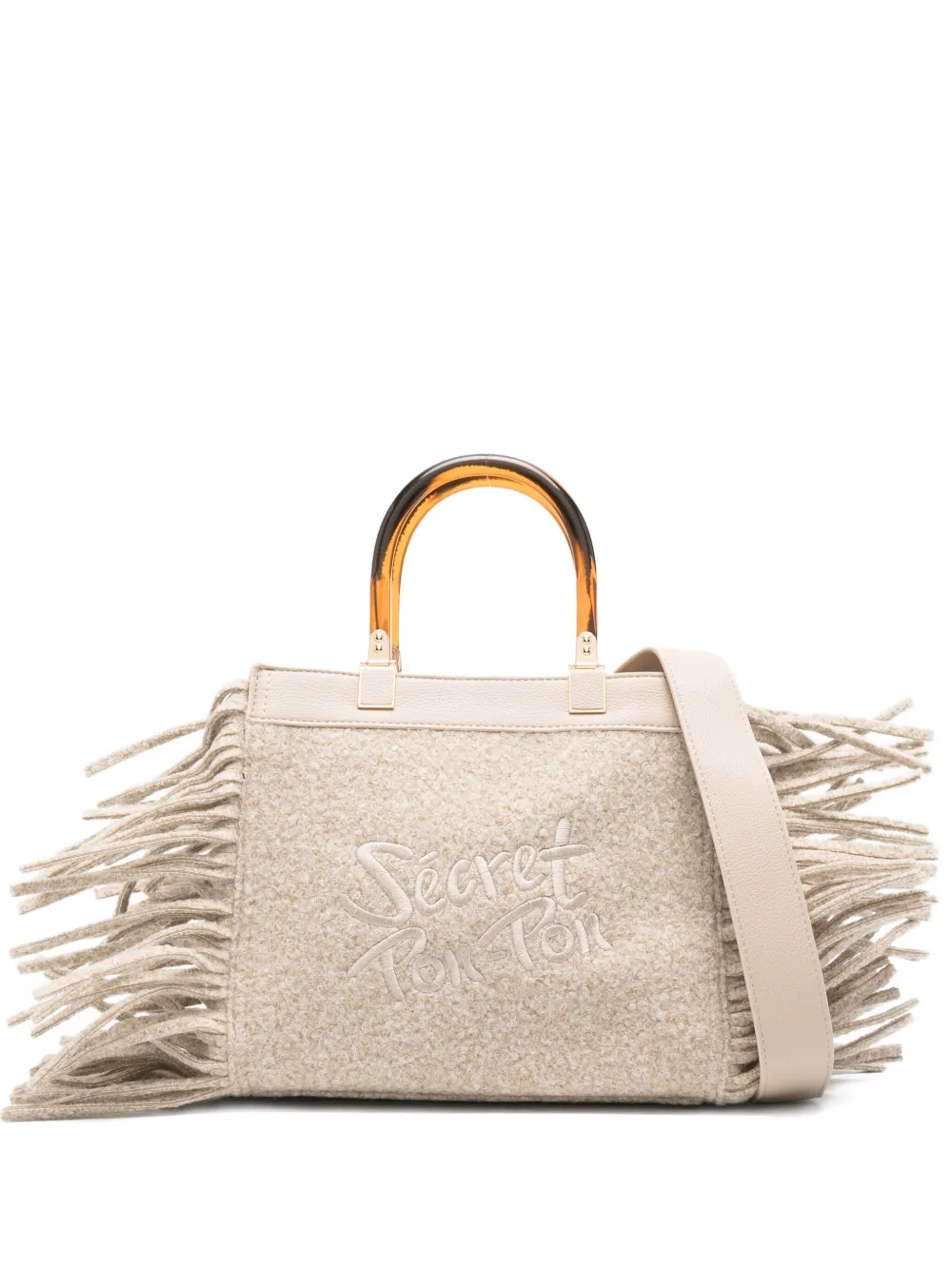 Secret Pon Pon small Jacqueline tote bag | Neutrals | Image 1