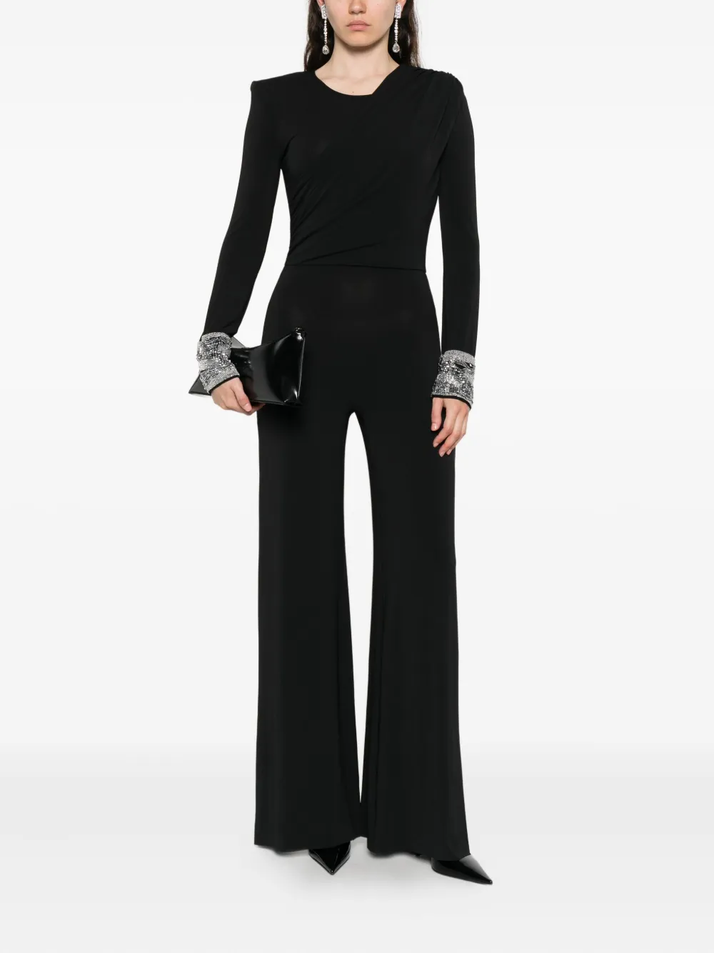 Amen bead-embellished jumpsuit - Zwart