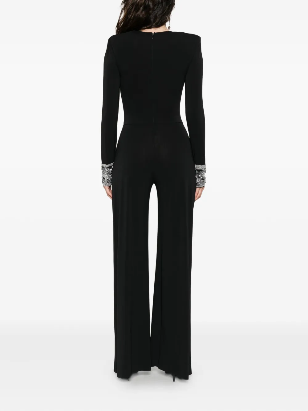 Amen Bead-embellished Jumpsuit In Black