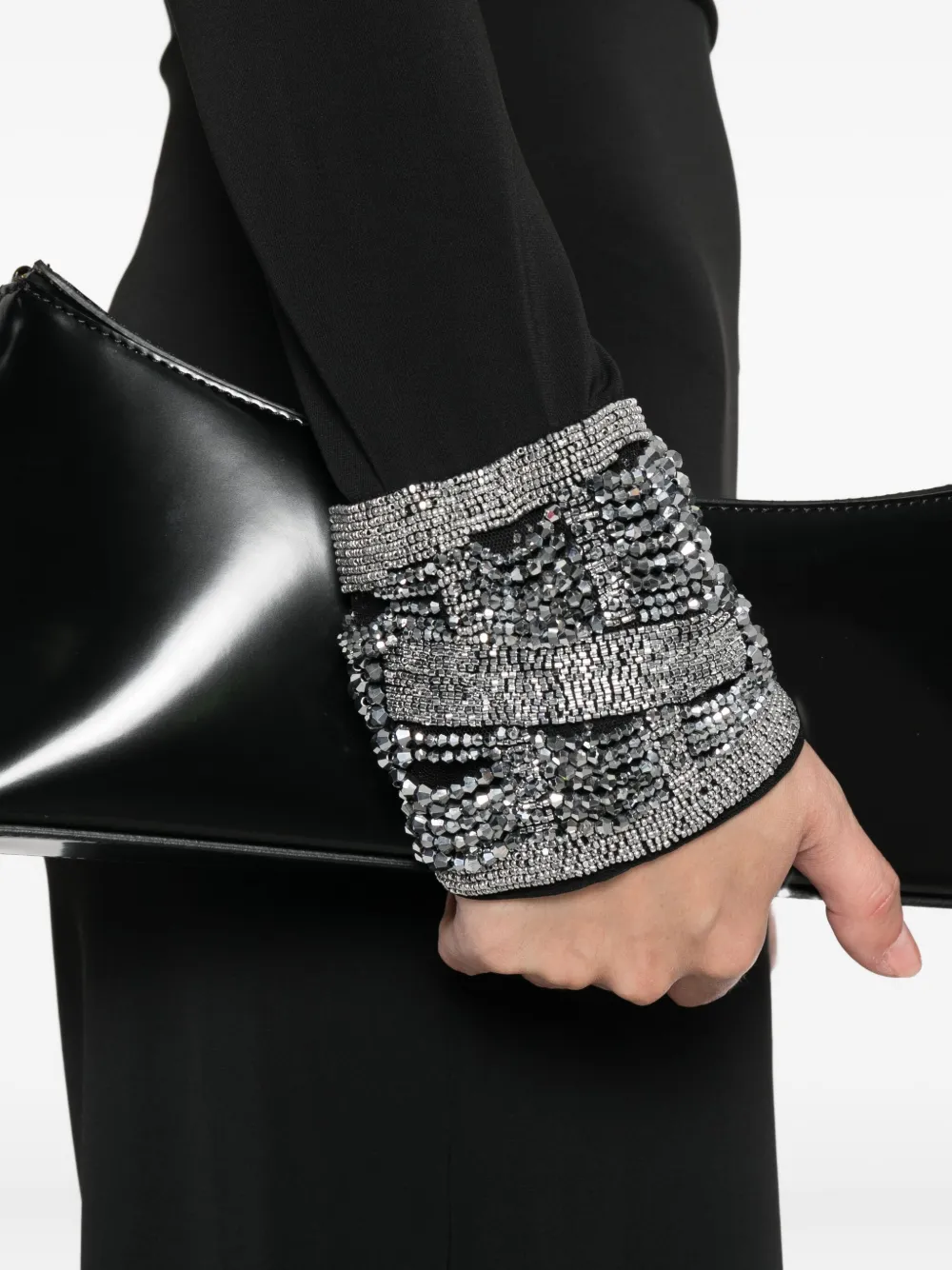 Amen Bead-embellished Jumpsuit In Black