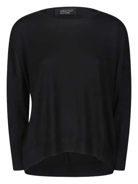 Aragona jersey de lana con cuello barco