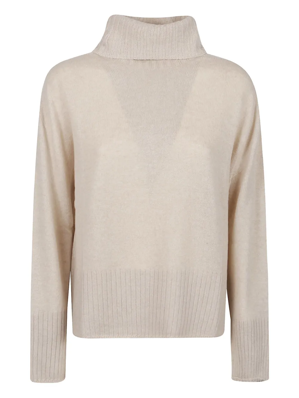 Aragona Turtleneck Ribbed Sweater In Neutral