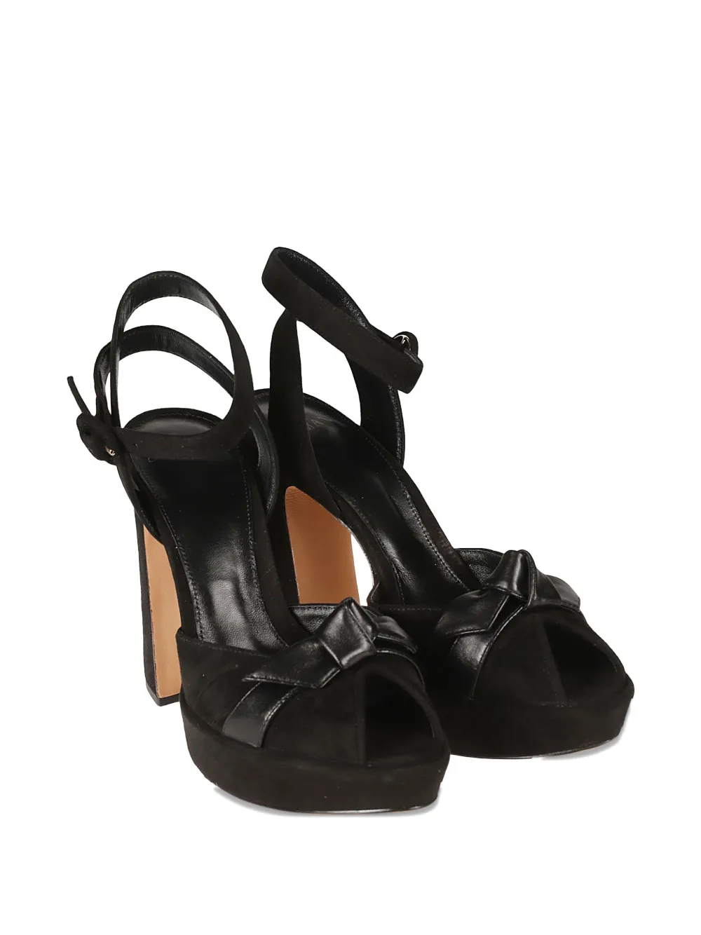 Alexandre Birman 120mm Bow-detail Platform Sandals In Black