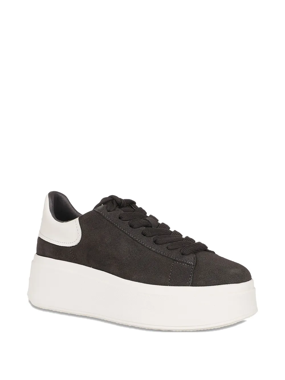 Ash platform leather sneakers Black