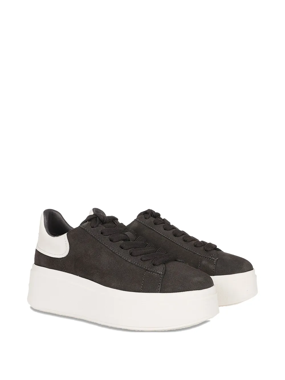 Ash platform leather sneakers Black