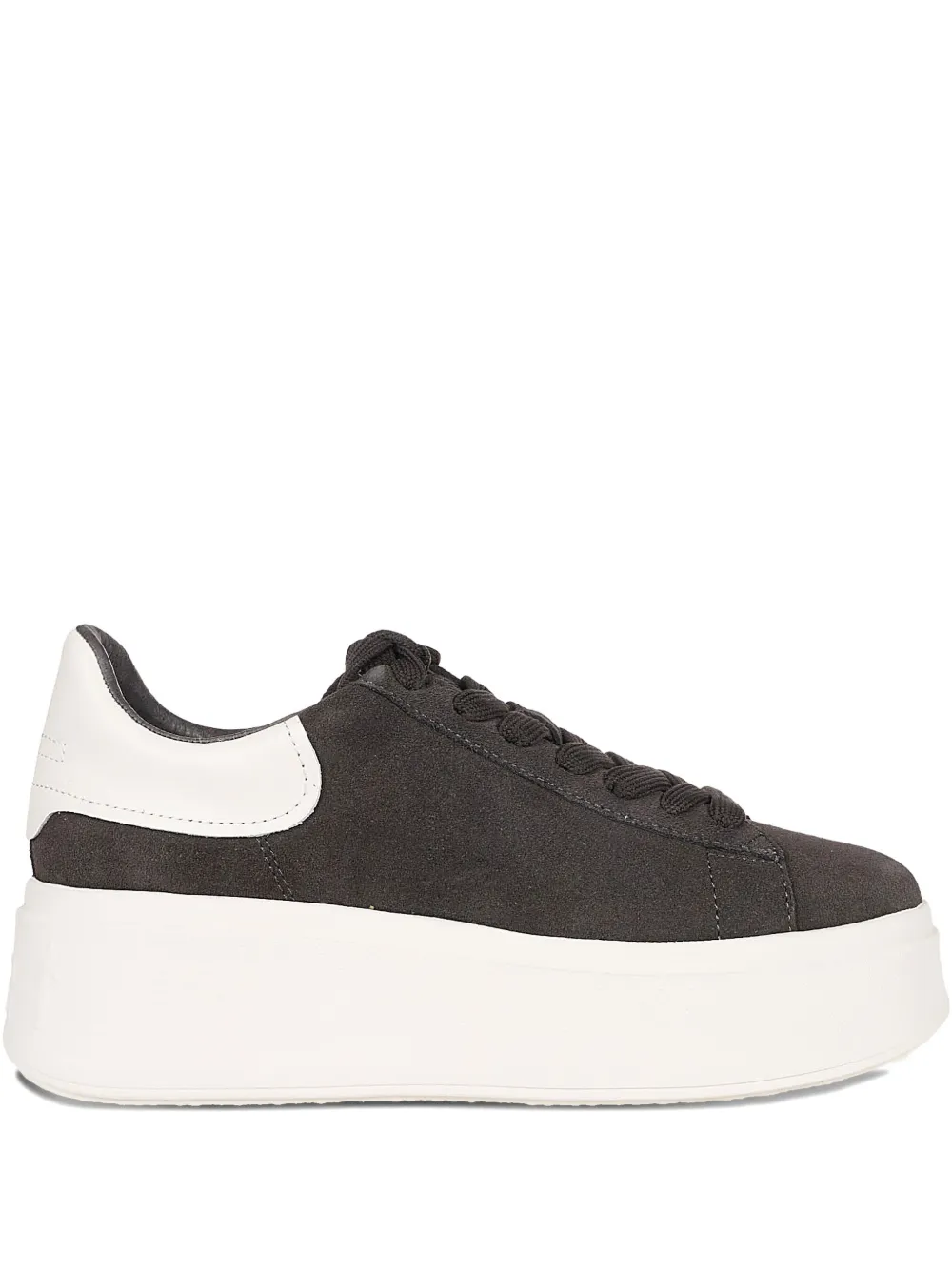 Ash platform leather sneakers Black