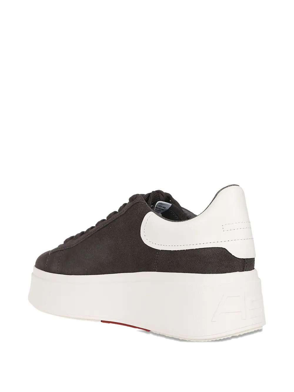 Ash platform leather sneakers Black