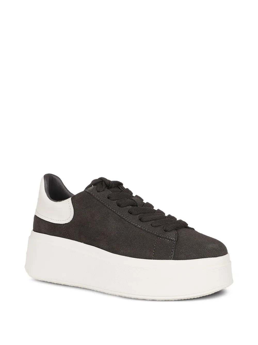Ash Leren sneakers met plateauzool - Zwart