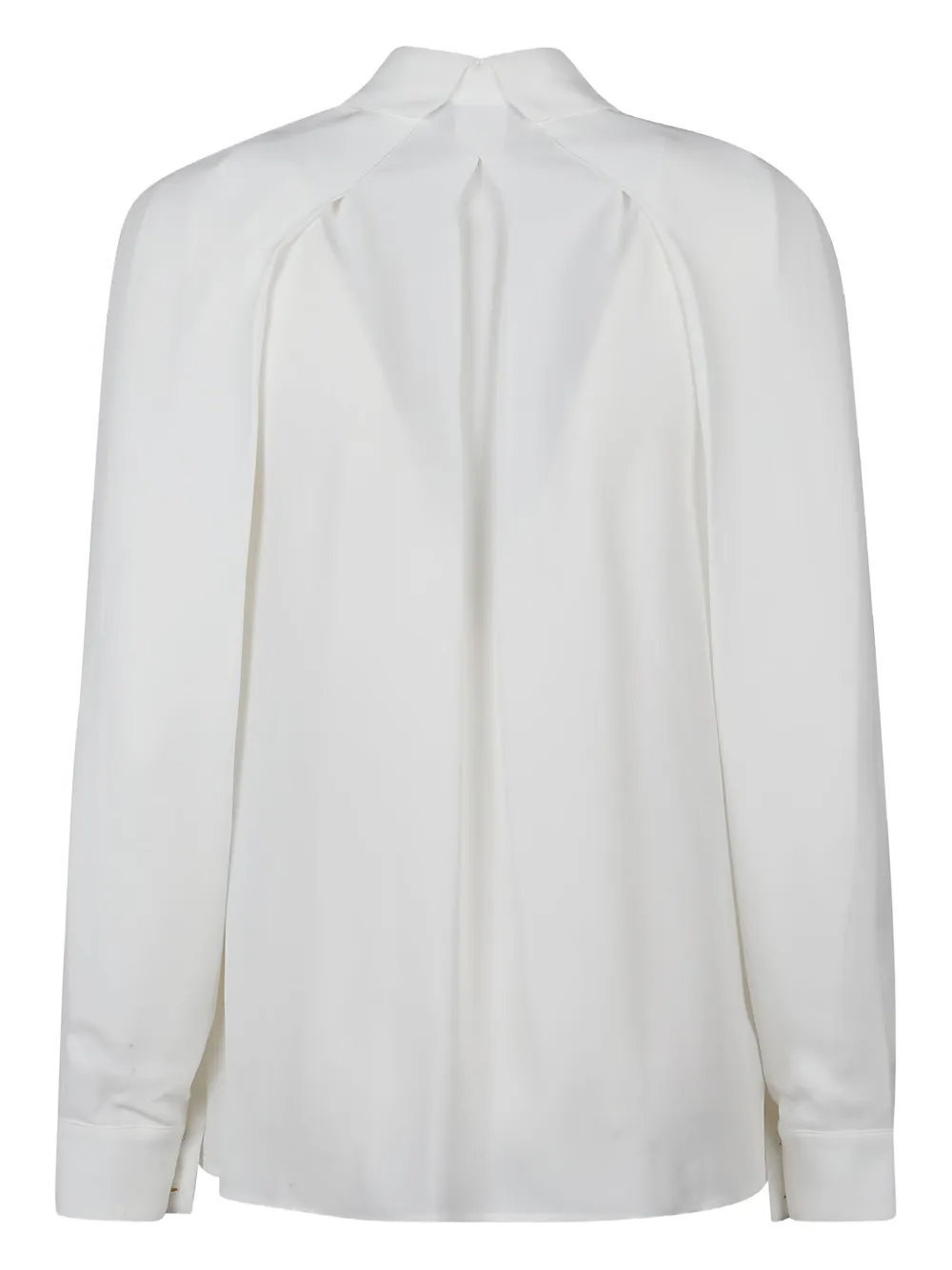Elisabetta Franchi Georgette blouse met kraag - Wit