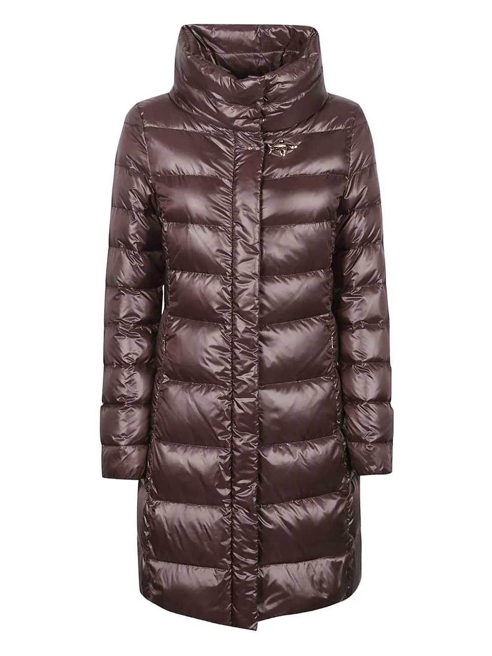 Fay high-neck quilted coat | Brown | Image 1