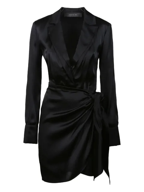 Federica Tosi wrap-effect satin dress