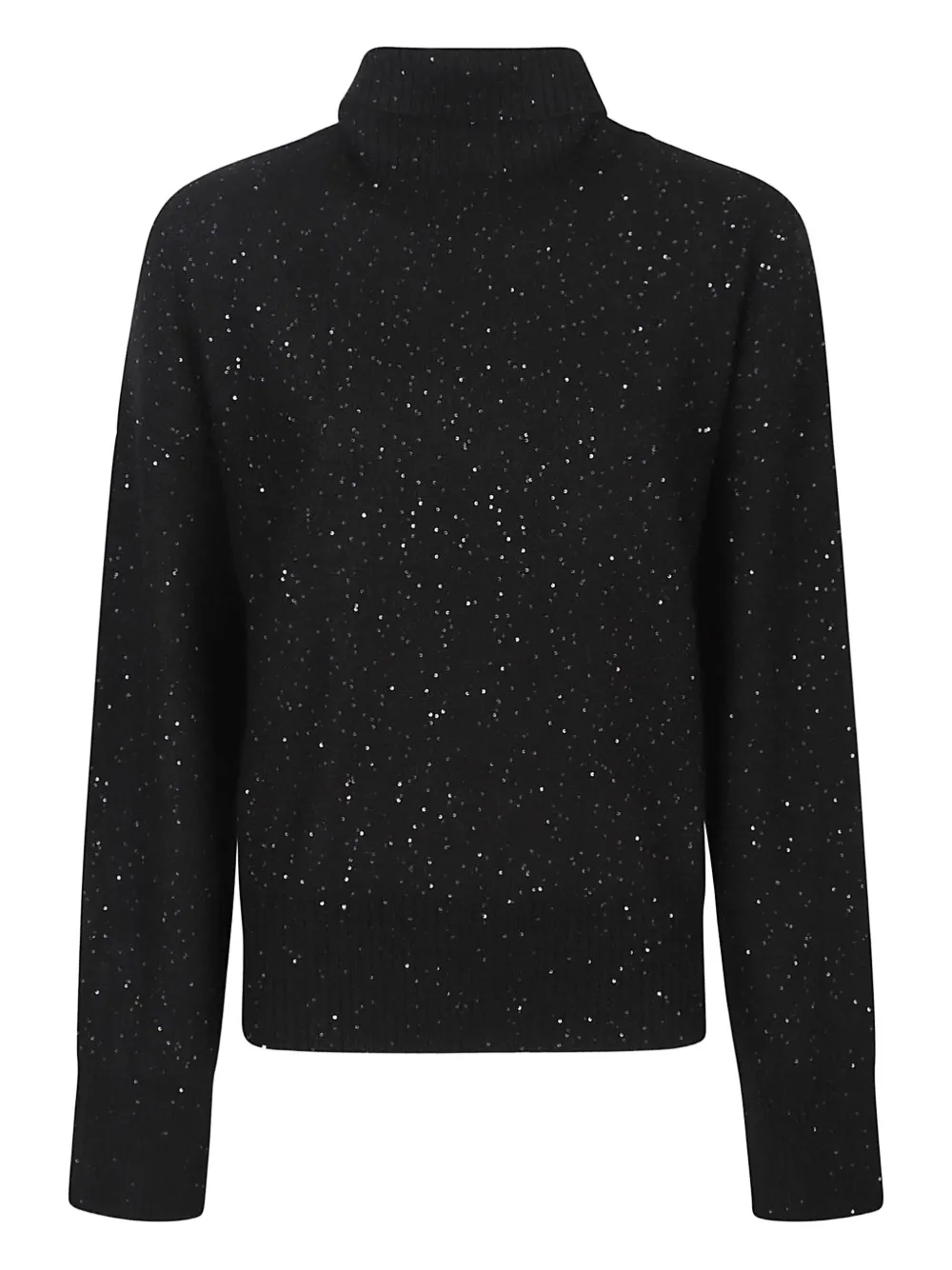 Fabiana Filippi Sequin-embellished Turtleneck Sweater In Black
