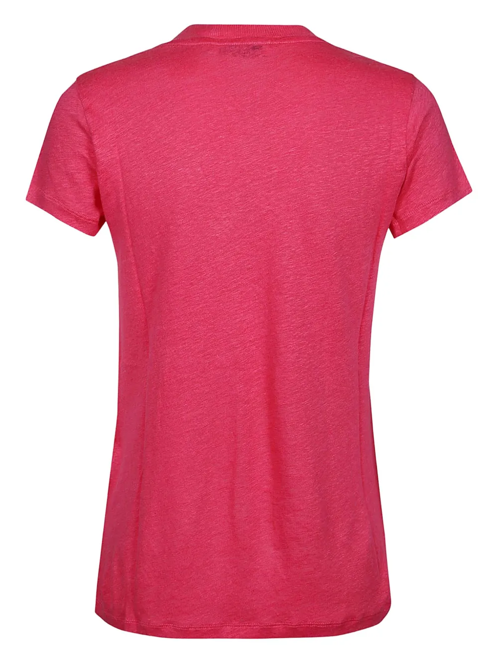 Iro V-neck Linen T-shirt In Pink