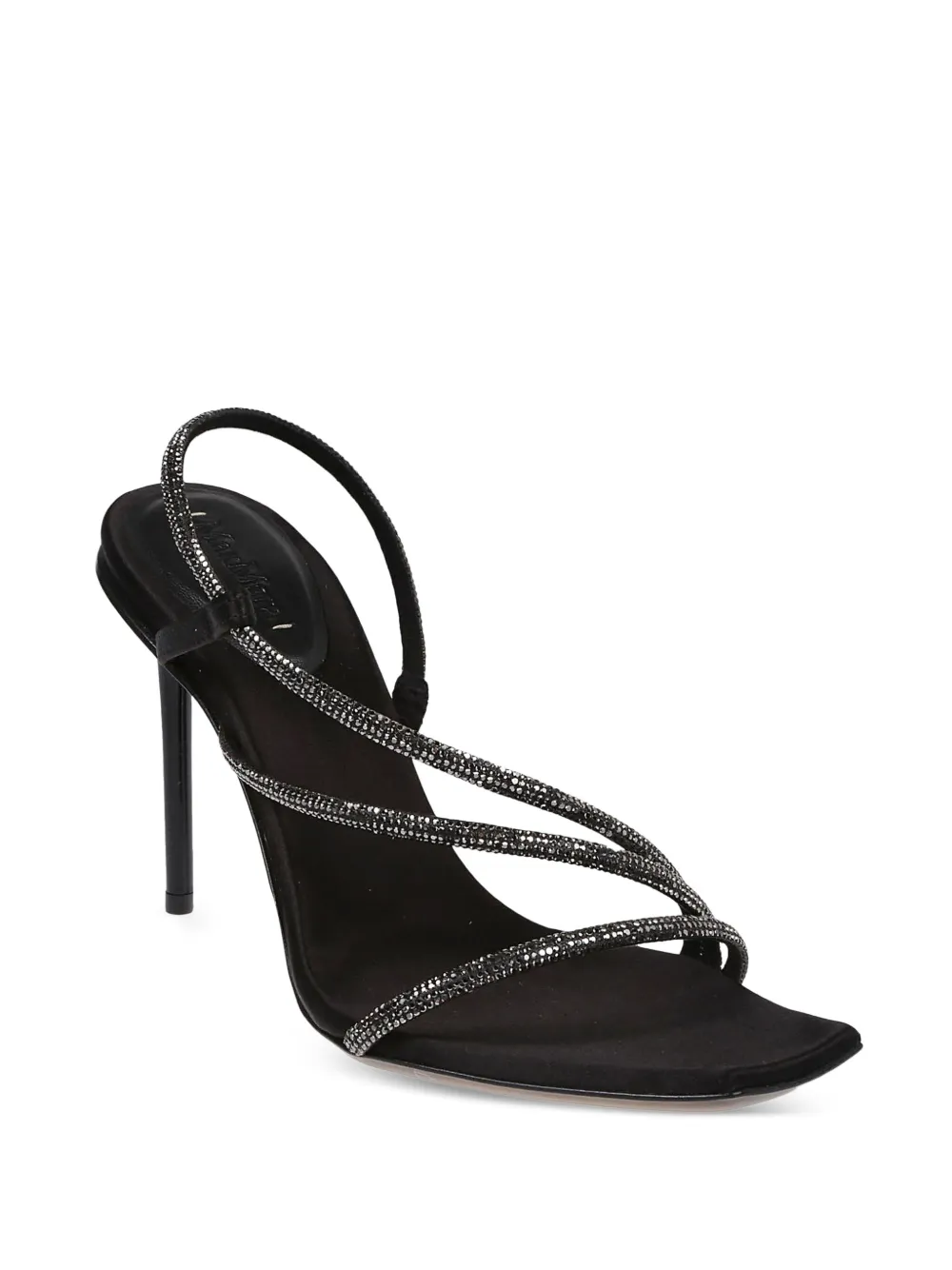 Max Mara 100mm rhinestone-embellished slingback sandals | Heeled Sandals | Image 2
