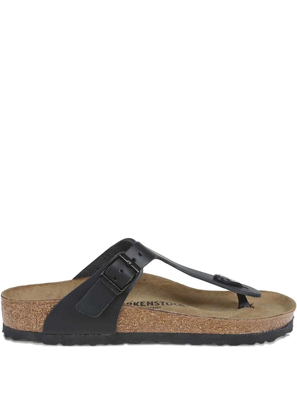 Birkenstock Gizeh leather buckle sandals Black