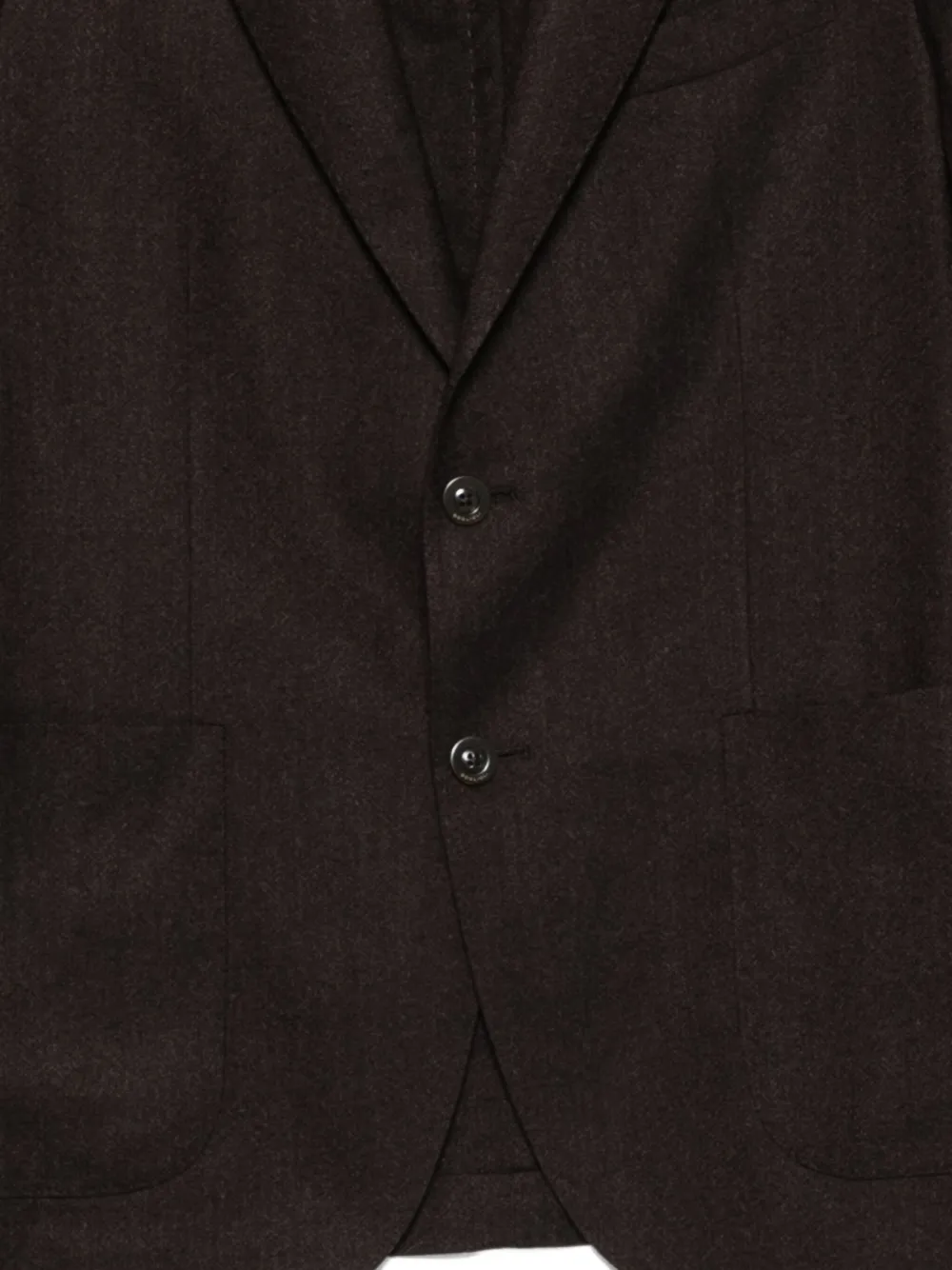 Boglioli Pak met enkele rij knopen Bruin