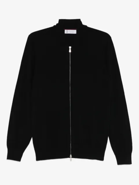 Brunello Cucinelli zip-up knitted cardigan