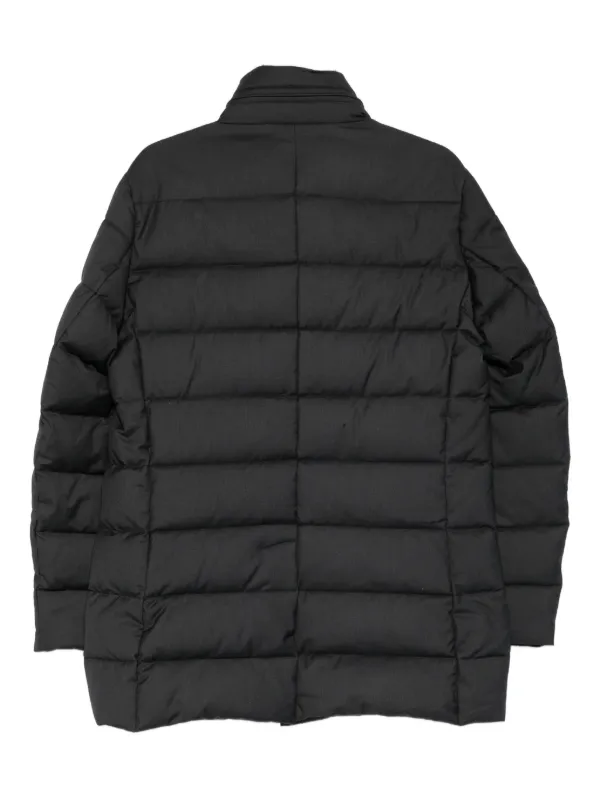 Moorer Cappotto Imbottito Con Bottoni Grigio FARFETCH IT