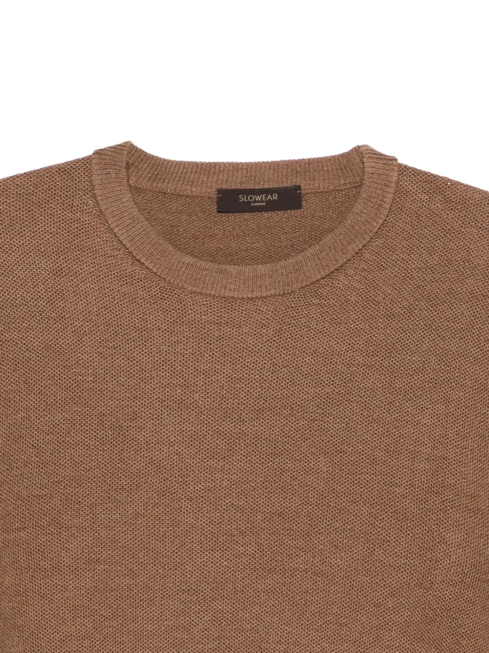 Zanone Trui met ronde hals Bruin