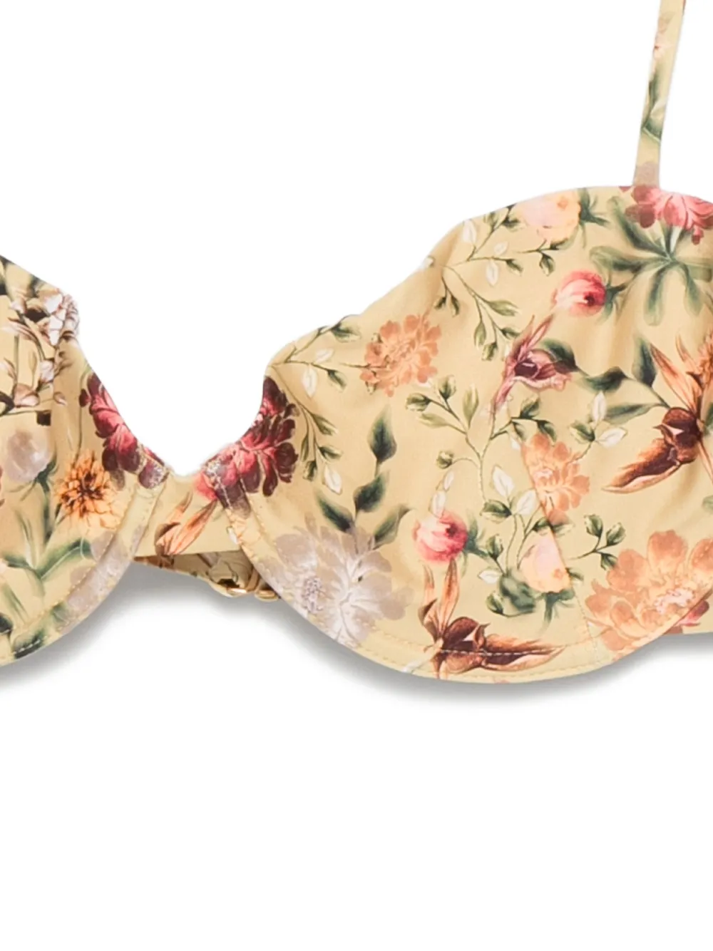Agua By Agua Bendita Bikinitop met bloemenprint Geel