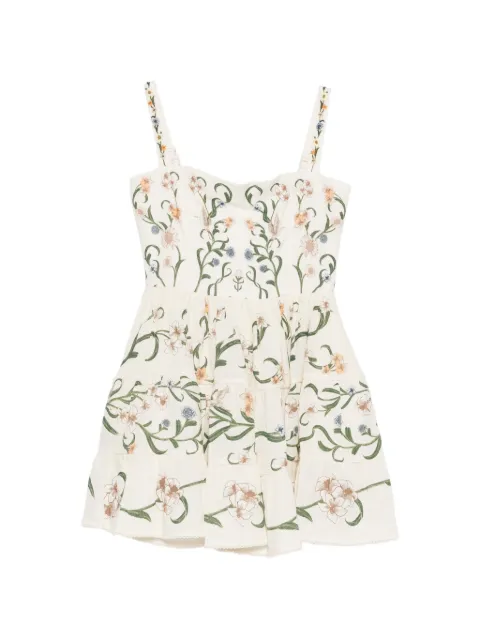 Agua By Agua Bendita Lima floral-print mini dress