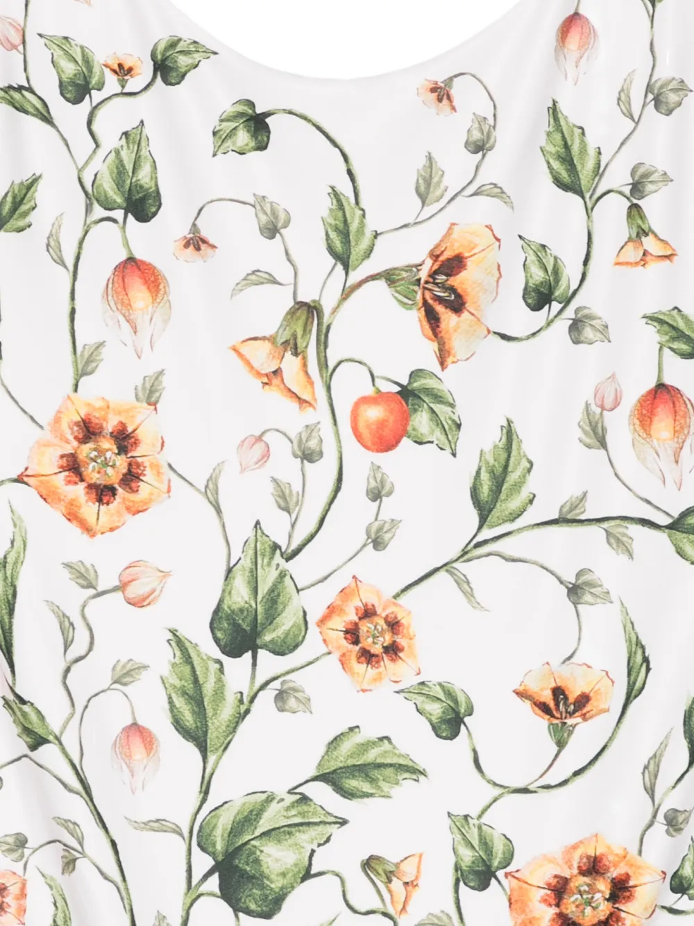 Agua By Agua Bendita Gema Uchuva Floral Swimsuit In White