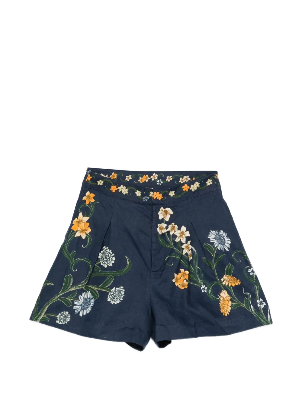 Agua By Agua Bendita Maratea floral shorts - Blu