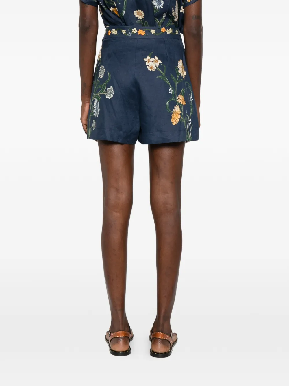 Agua By Agua Bendita Maratea shorts met bloemen Blauw