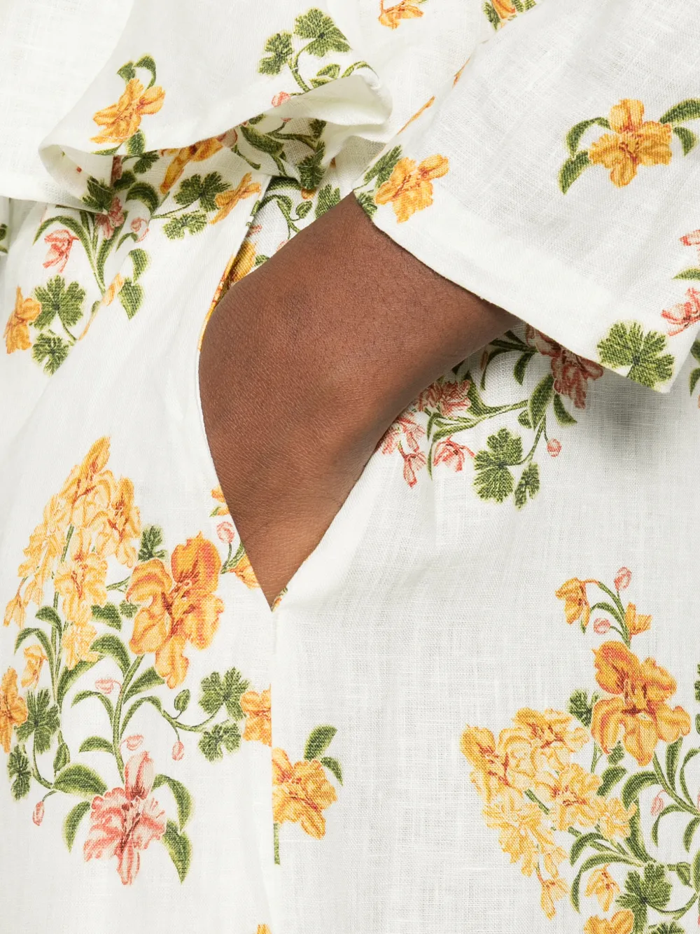 Agua By Agua Bendita Tota Cordillera palazzo broek met bloemenprint Wit