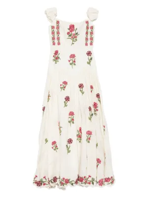 ZIMMERMANN Illuminate Halter Midi Dress | Pink | FARFETCH