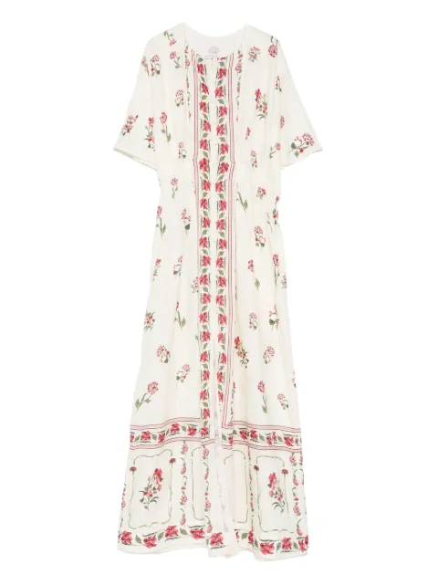 Agua By Agua Bendita Gesto Quebrada floral maxi dress