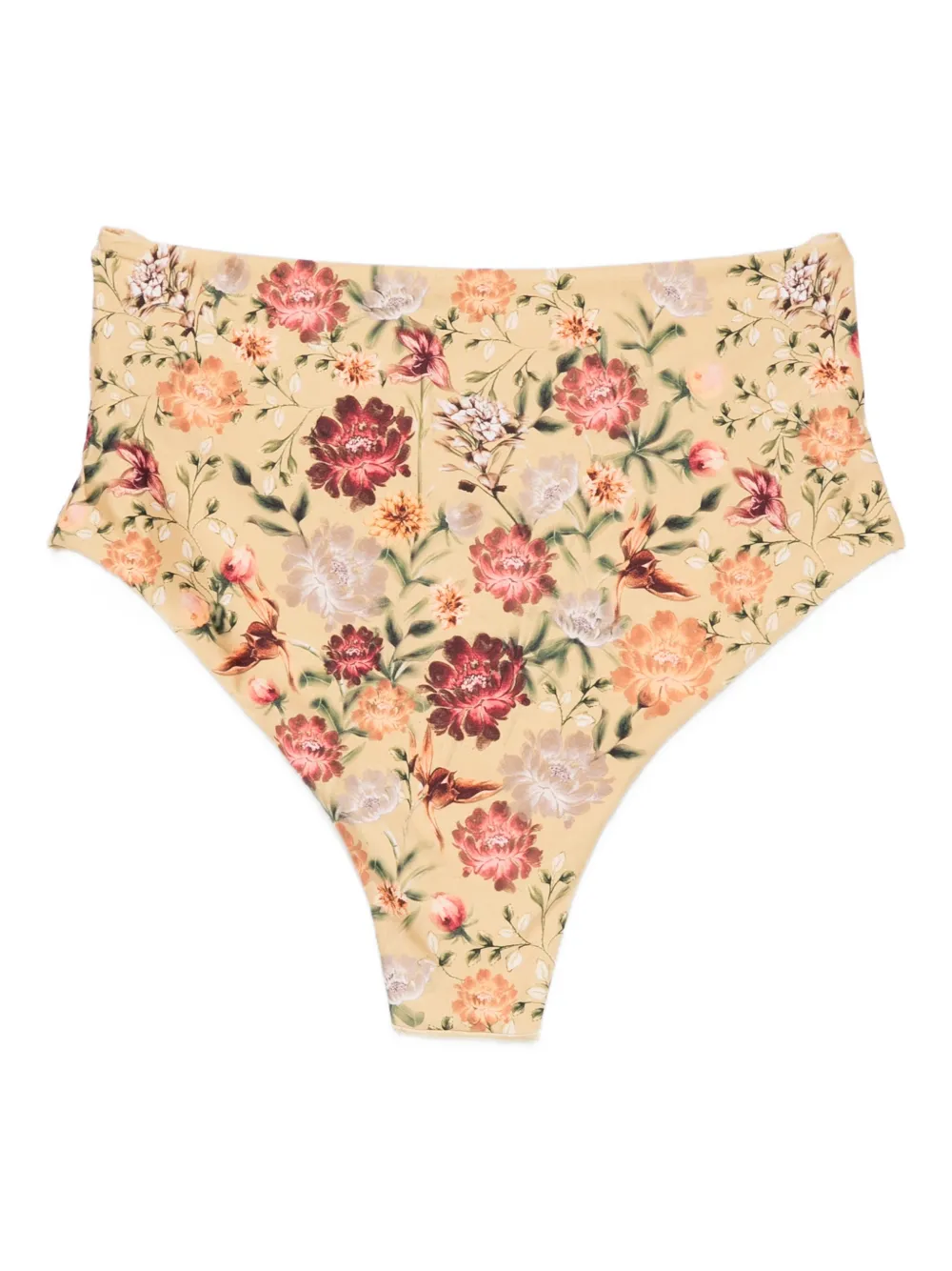 Agua By Agua Bendita Magenta Paramo High-waist Bikini Bottom In Brown