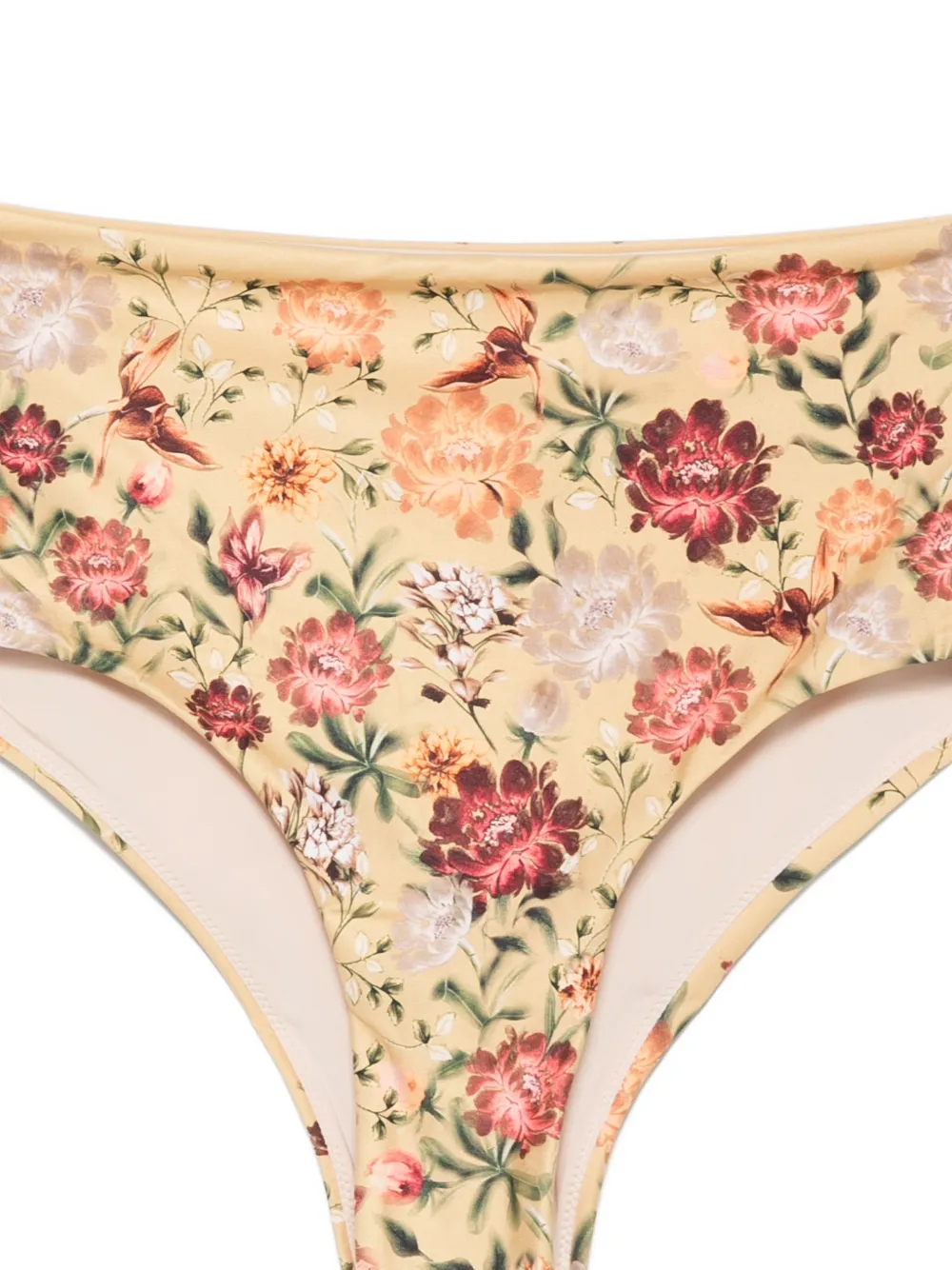 Agua By Agua Bendita Magenta Paramo High-waist Bikini Bottom In Brown