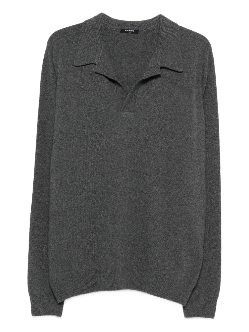 Balmain polo-collar sweater - Grau