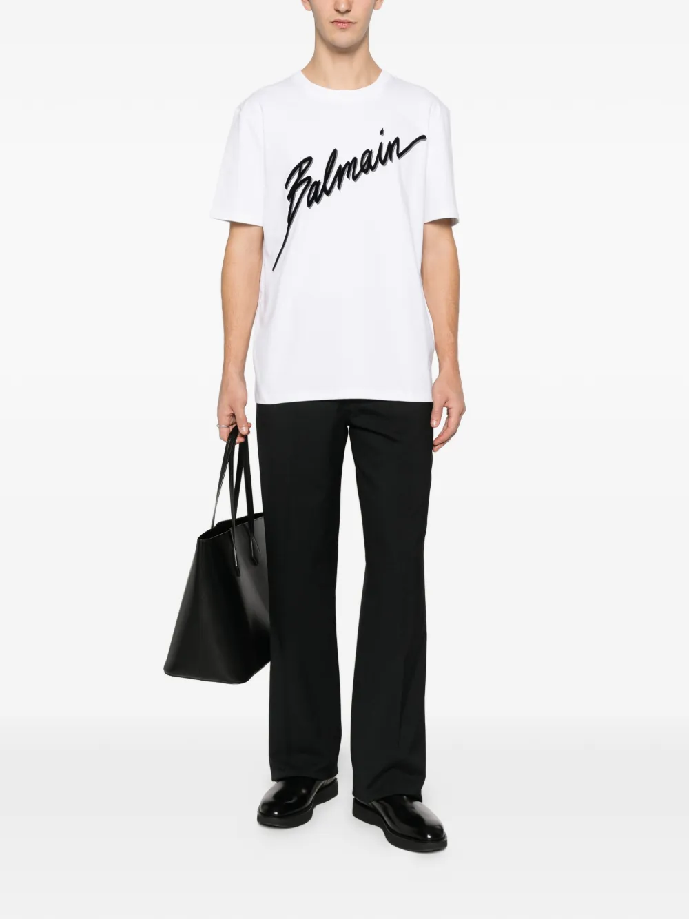 Balmain logo-embroidered T-shirt | T-Shirts | Image 2