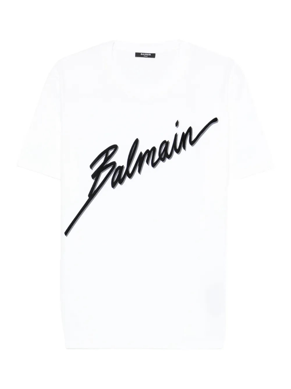 Balmain logo-embroidered T-shirt | White | Image 1