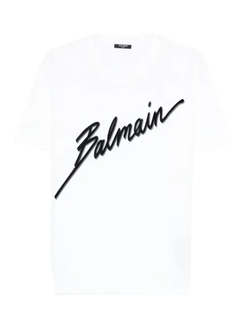 Balmain logo-embroidered T-shirt