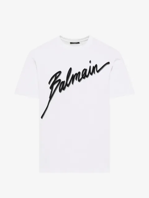 Balmain logo-embroidered T-shirt