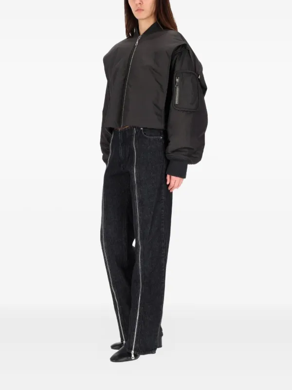 Jean Paul Gaultier ジップアップ ボンバージャケット | グレー Jean Paul Gaultier ジップアップ ボンバージャケット | グレー