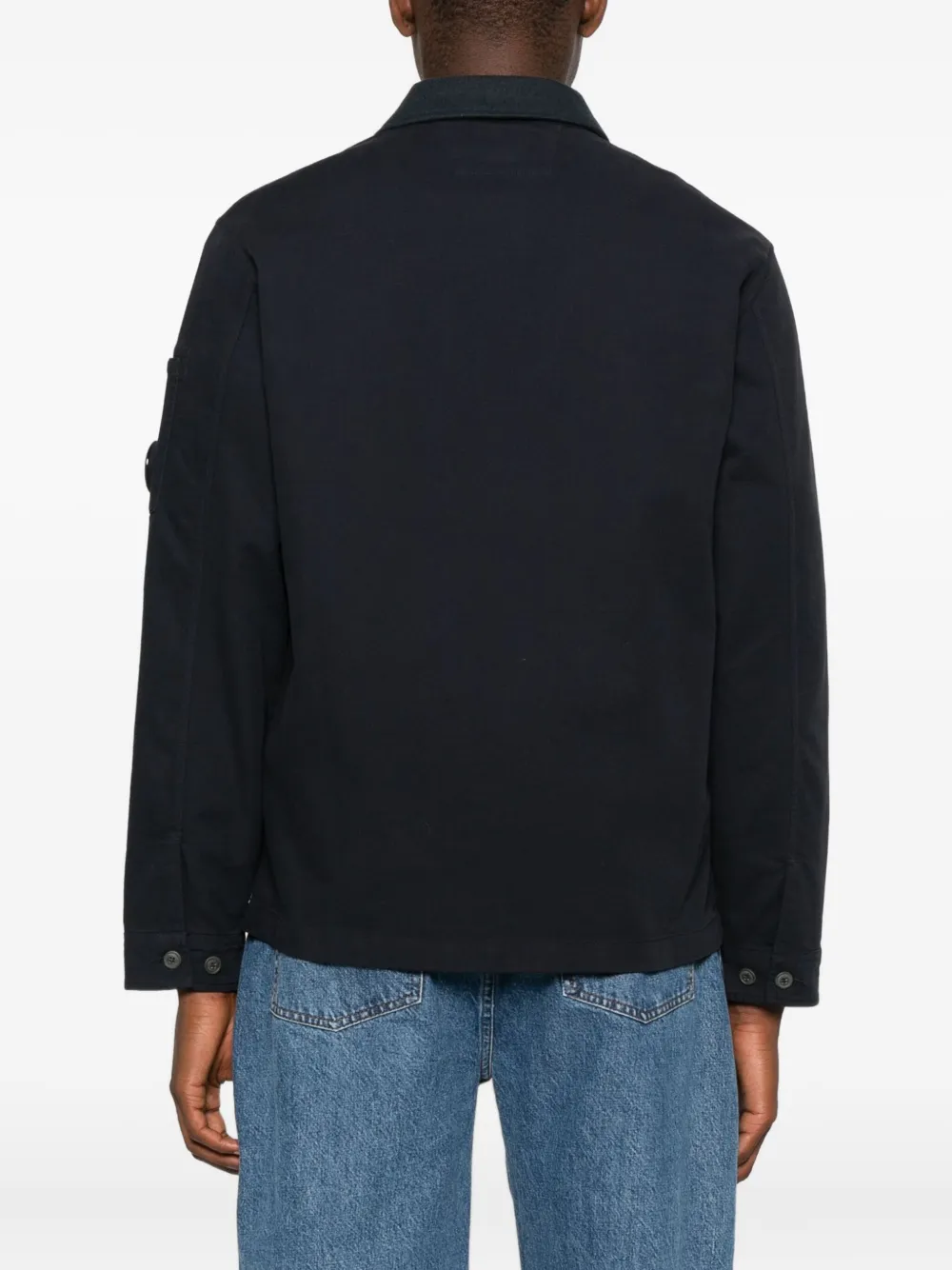 C.P. Company Jack met opgestikte zak en knopen Blauw