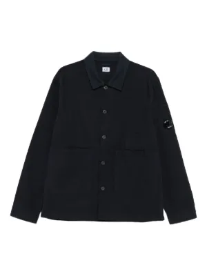 Stone Island ジップアップ シャツジャケット | ブラック | FARFETCH JP