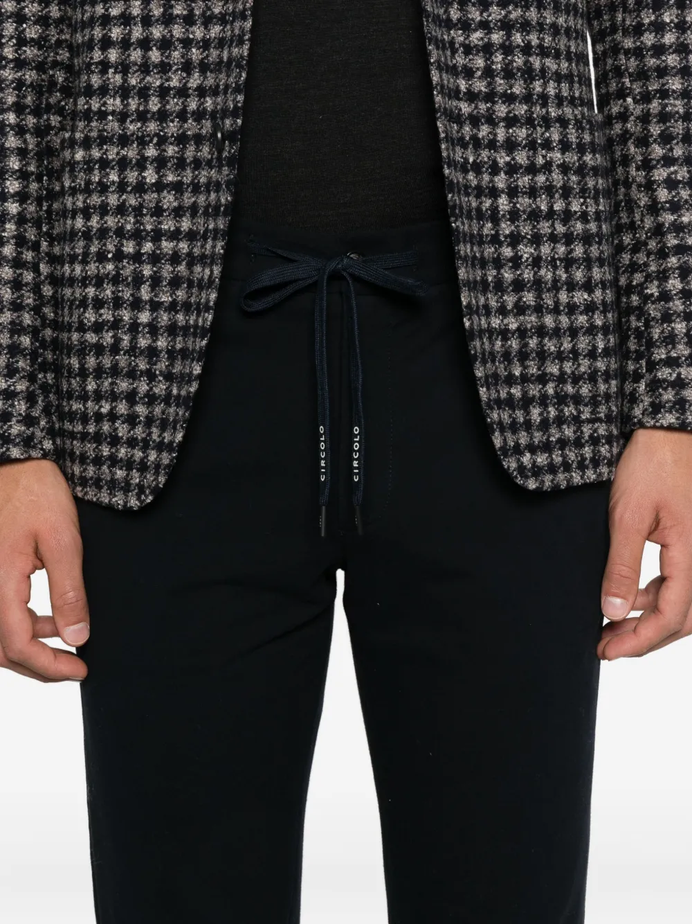 Circolo 1901 Broek met trekkoordtaille Zwart