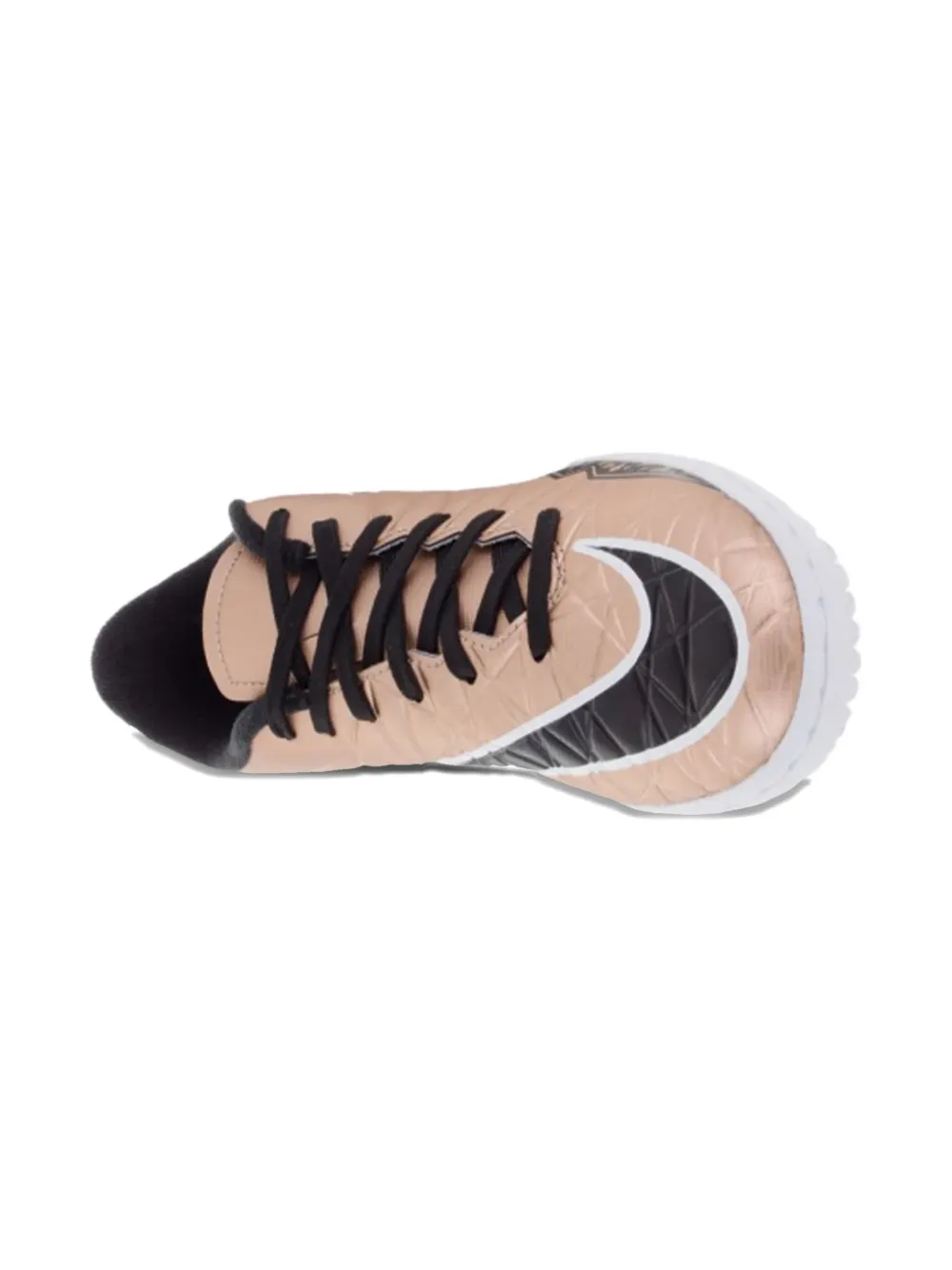 Nike Kids metallic-pattern sneakers Orange