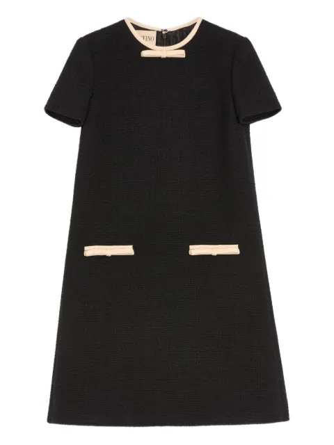 Valentino Garavani bow-embellished tweed dress
