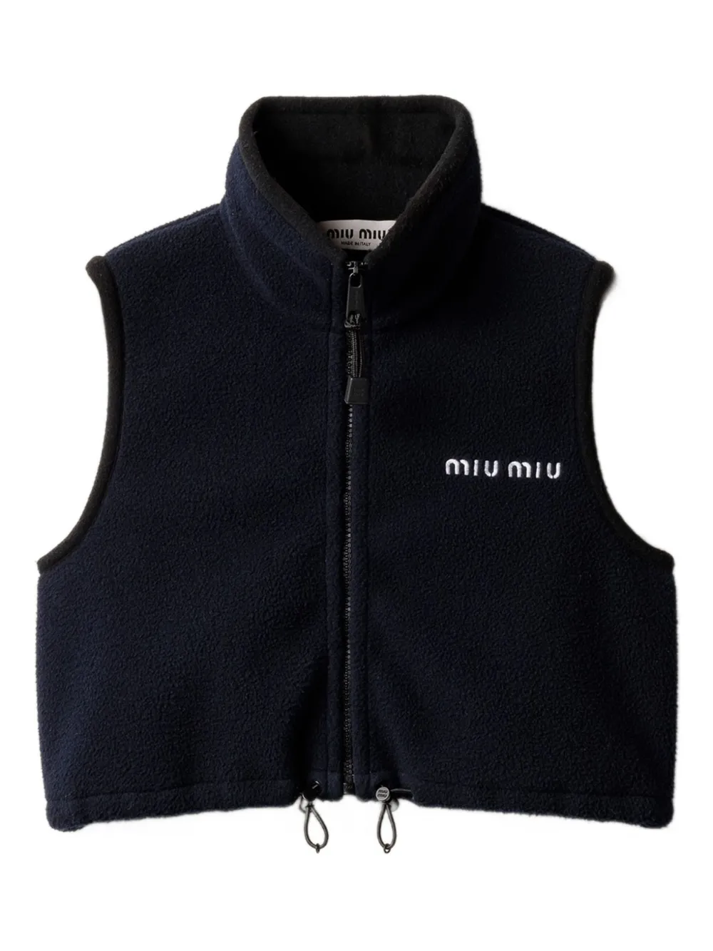 Miu Miu Fleece Top In Blue